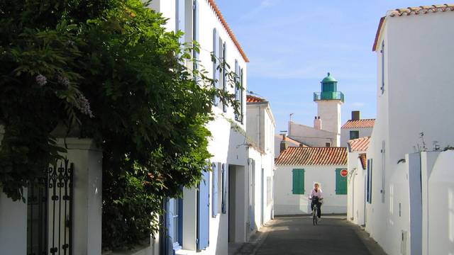 Straße in Port-Joinville, Les Mariés, Ile d'Yeu